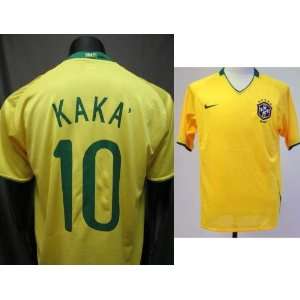    Brazil Home # 10 Kaka size L soccer jersey