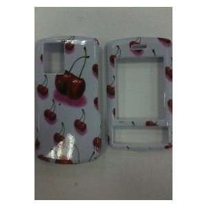 LG SHINE CU720 WHITE AND RED CHERRIES DESIGN HARD CASE COVER
