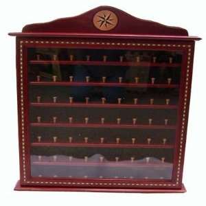 63 Ball Display Cabinet Inlay Mahogany 