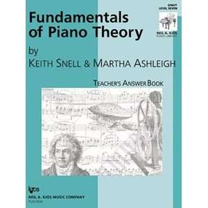   KJOS Fundamentals of Piano Theory Level 7 Answer Book 