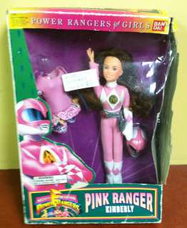 1994 Ban Dai Pink Power Rangers Kimberly Doll  