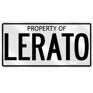  PROPERTY OF LERATO LICENSE PLATE SING NAME