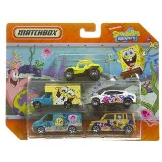 Matchbox Nickelodeon Spongebob Squarepants and Jimmy Neutron 5 Car Set 
