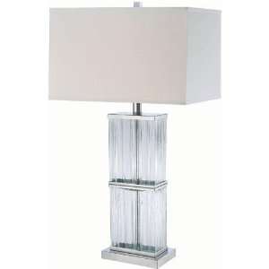  Kaveri Table Lamp, 8.5x23.5, CHROME CLEAR