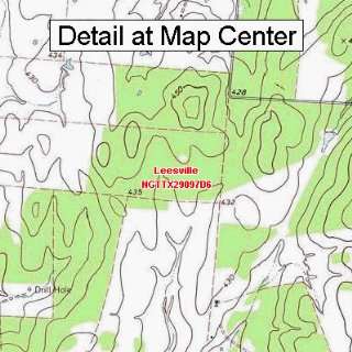  USGS Topographic Quadrangle Map   Leesville, Texas (Folded 