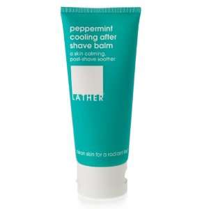  LATHER Peppermint Cooling After Shave Balm, 2 Ounce Tube 