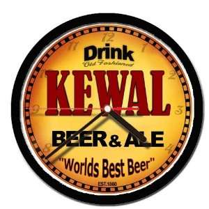  KEWAL beer and ale cerveza wall clock 