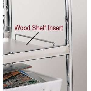 Laminated Wood Shelf Insert, for medium wire carts   White