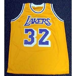   Autographed Yellow LA Lakers Jersey PSA/DNA Sports Collectibles