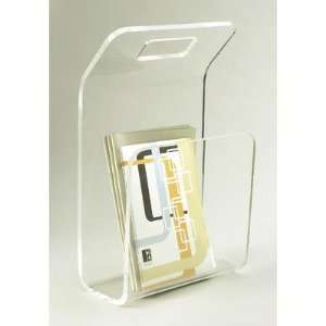  Curve Magazine Rack in Clear