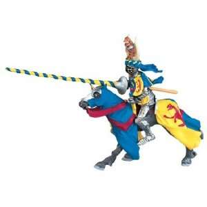  Knight with Blue and Yellow Lance Toys & Games