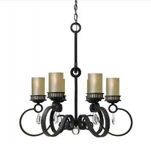  Cabrello 32 Black Iron Chandelier