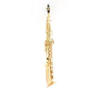  La Sax Semi curved Saxello Soprano Saxophone With 2 Necks 
