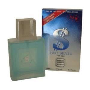  DOLLAR SILVER mens 3.4 Oz EDT Cologne   12 Pieces Pack 