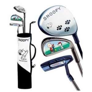 La Jolla Snoopy Golf Clubs Carry Bag Set Red System Ages 3 6 Right 
