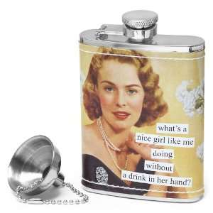 Nice Girl Like Me Flask by Anne Taintor 