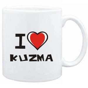  Mug White I love Kuzma  Cities