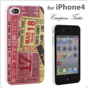  European Tastes Stylish iPhone 4 Cover (Trip ticket 