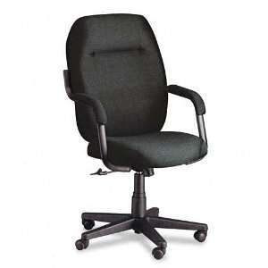   High Back Swivel/Tilt Chair, Asphalt Black Fabric