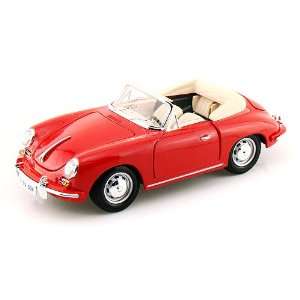 1961 Porsche 356B Cabriolet 1/18 Red Toys & Games