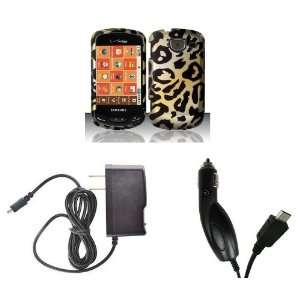  (Verizon) Premium Combo Pack   Black and Gold Jungle Cheetah Animal 