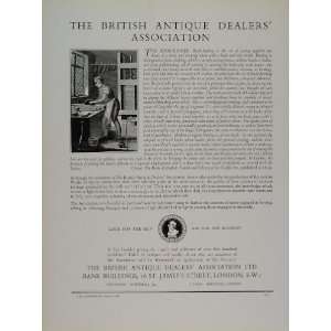  1956 Ad British Antique Dealers Association Bookbinder 