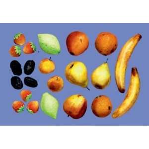  Exclusive By Buyenlarge Painted Fruit 28x42 Giclee on 