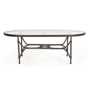  Origin Oval Dining Table W/ Glass Top By Caluco Patio 