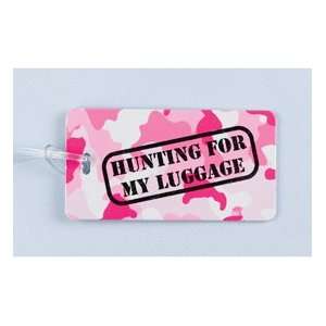  Pink Camouflage Luggage Tag 