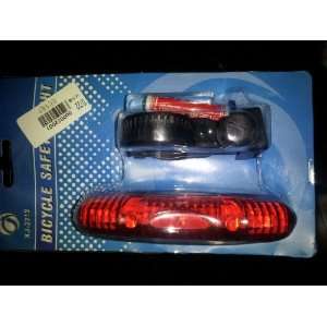   Bicycle Safety Rear Tail Warning Light Flashing Light (Black with Red