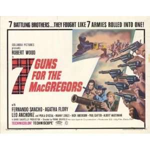  7 Guns for the MacGregors   Movie Poster   11 x 17