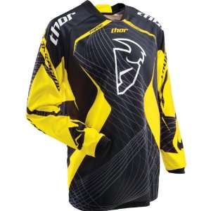  2012 THOR YOUTH PHASE JERSEY   SPIRAL (LARGE) (YELLOW 