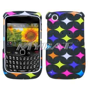  BLACKBERRY 8520 Oval Star Pattern Phone Protector Cover 