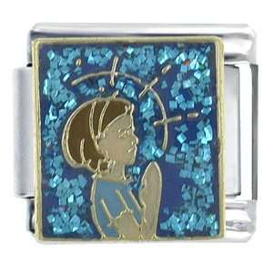   Young Woman Praying Religious Italian Charms Link Pugster Jewelry