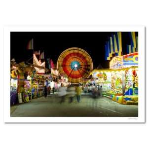  Photograph The Midway in motion at Virginia State Fair 