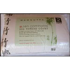  Wamsutta Zen Comforts 2pk Std/Queen Pillows (20in x 28in 