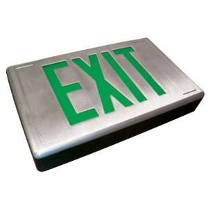  LED   Die Cast Aluminum Exit Sign   AC Only (No Battery 