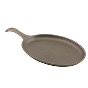  Cast Iron Oval Skillet With Handle   9 3/4 X 7 1/4 