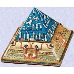  Egyptian pyramid statue jewelry treasure Box sculpture 