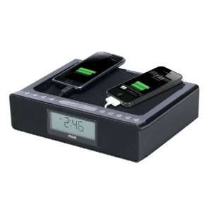   RC117 Dual USB Charging Station Clock Radio  Players & Accessories