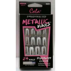  Cala Smashing Hip Metallic Nails   Silver 88201 Beauty