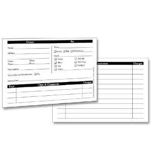Petedge Customer Profile Card, 50 Pack 