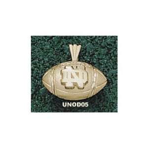   Sioux Solid 10K Gold ND Football Pendant