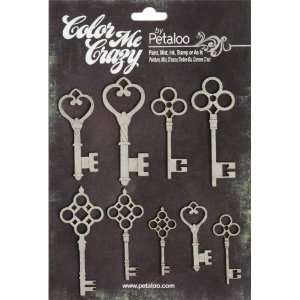   Me Crazy Collection   Chipboard Pieces   Keys Arts, Crafts & Sewing