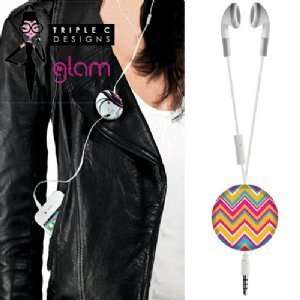  Roll up Earphones with Mic & Attaching Magnet   Bohemian 