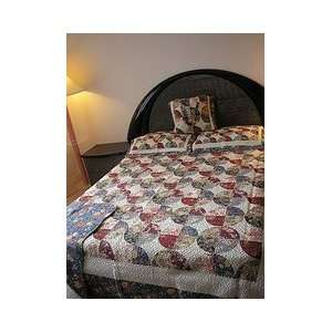   Rose Circle   4pc 100% Cotton Quilt   King Size by SAC