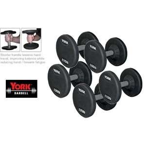  York Barbell 105 lb to 125 lb Medial Grip Rubber Coated 