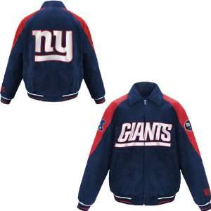 Iii New York Giants Genuine Suede Leather Jacket  Sports 