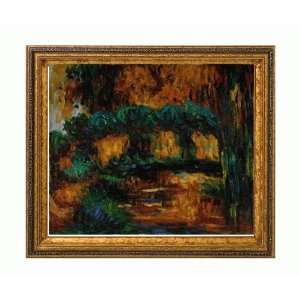  Oil Painting   Monet Paintings The Japanese Bridge with Black 