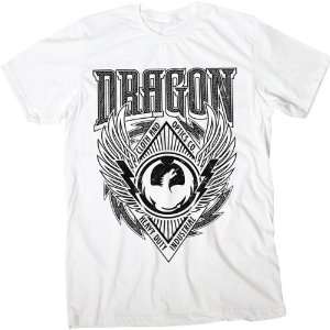 Dragon Alliance Industrial Mens Short Sleeve Racewear Shirt   White 